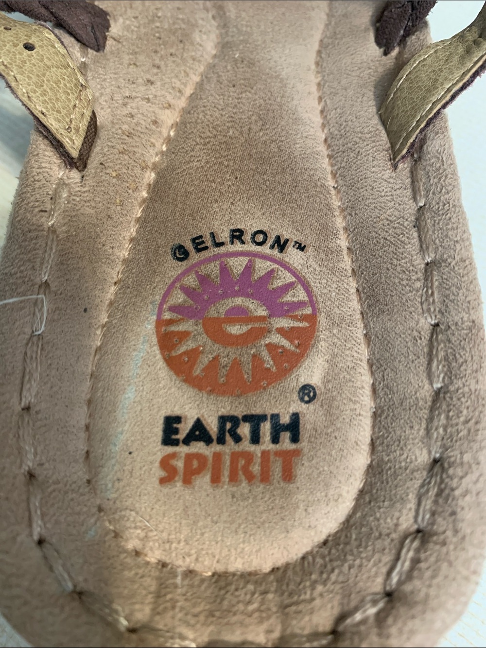 Earth Spirit Taupe Floral Cutout Thong Sandals - Picture 4 of 6